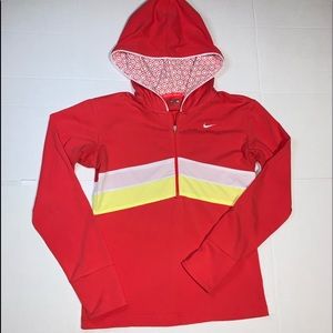 Nike zip neck hoodie woman size Medium